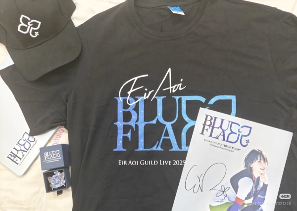 购买的场贩和VIP票的特典（印签海报和纪念胸章），我得吐槽一下这个卖一百五左右的鸭舌帽做工极差无比，太敷衍了